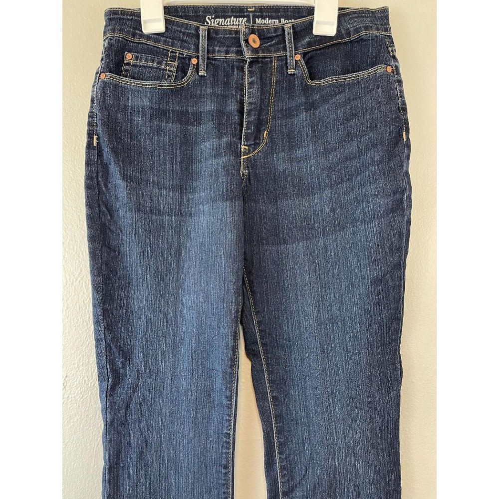 Women's Levis 27/32 Jeans Modern Boot Cut Dark - Image 4